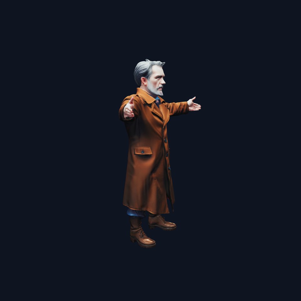 Dapper Trench Coat model pack